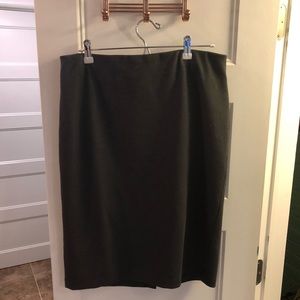 Gray Philosophy Pencil Skirt
